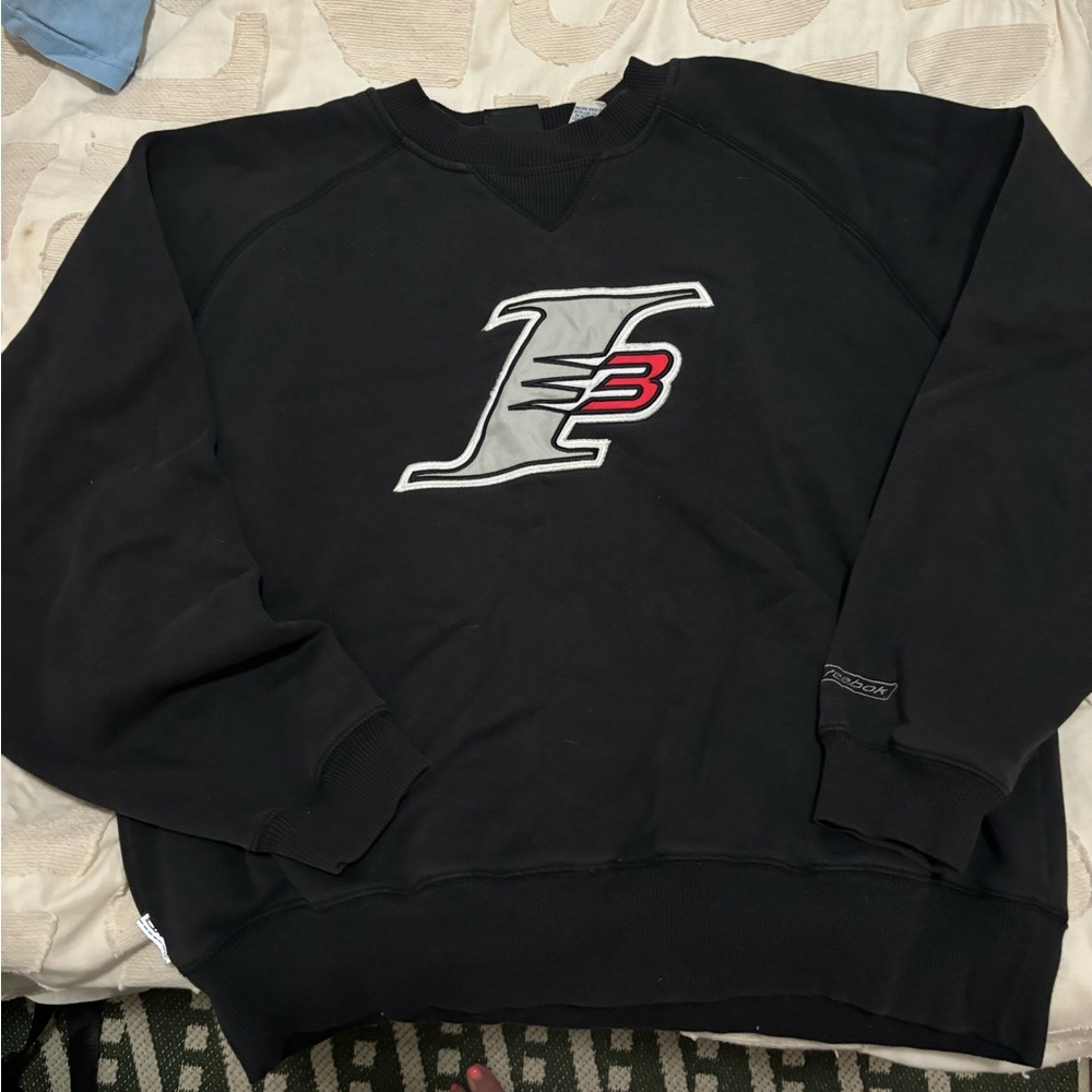 Allen Iverson Retro Reebok Black Crewneck Sweater